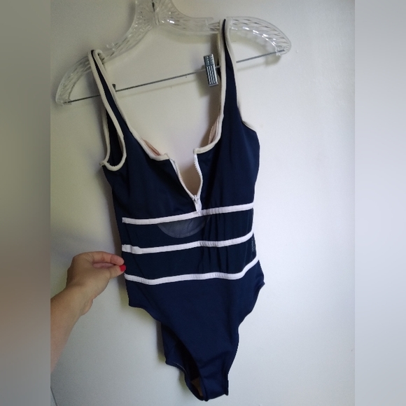 NWOT mesh classic nautical bathing suit - Picture 12 of 15